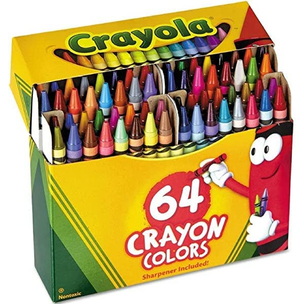 64 Count Crayola Crayons with Sharpener