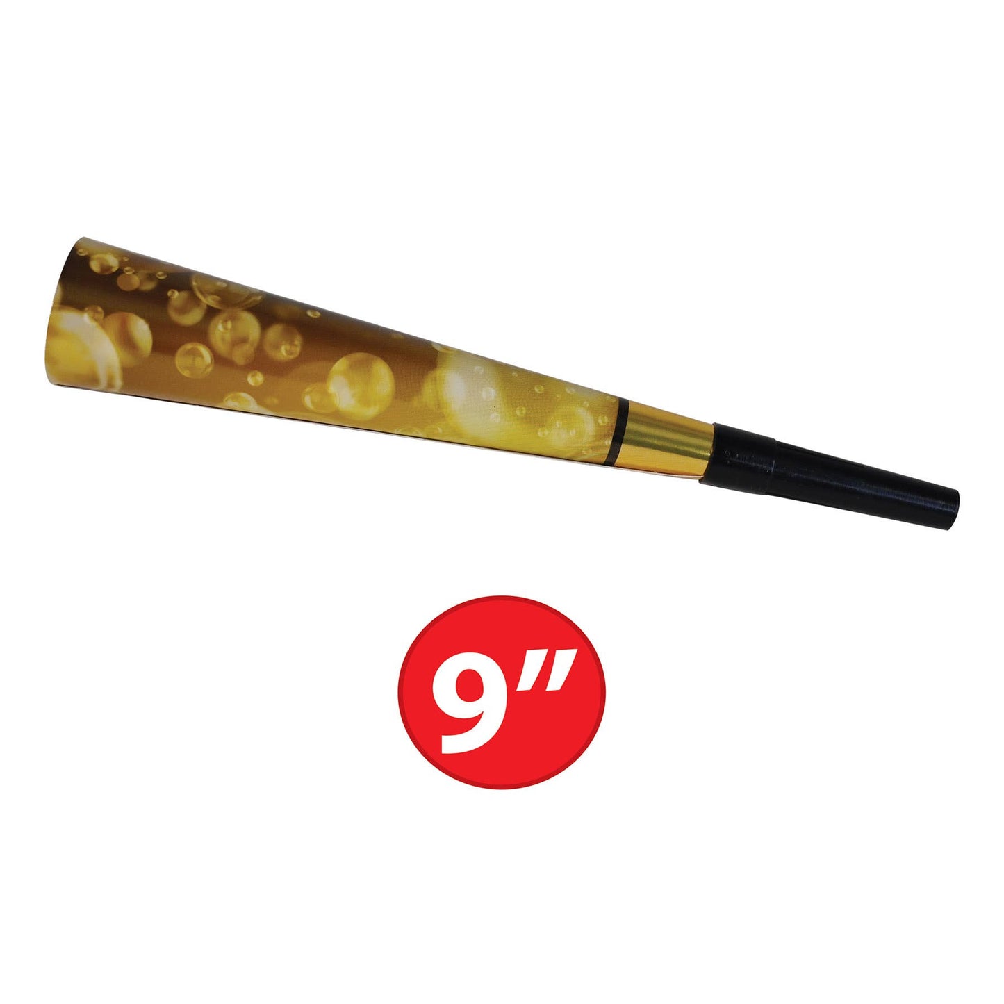 Champagne New Year Horns, 9"