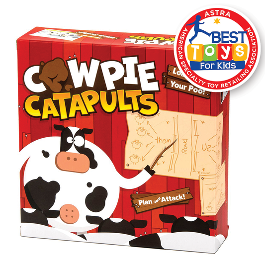 Cow Pie Catapults - Launching Action Farm Animals Board Game