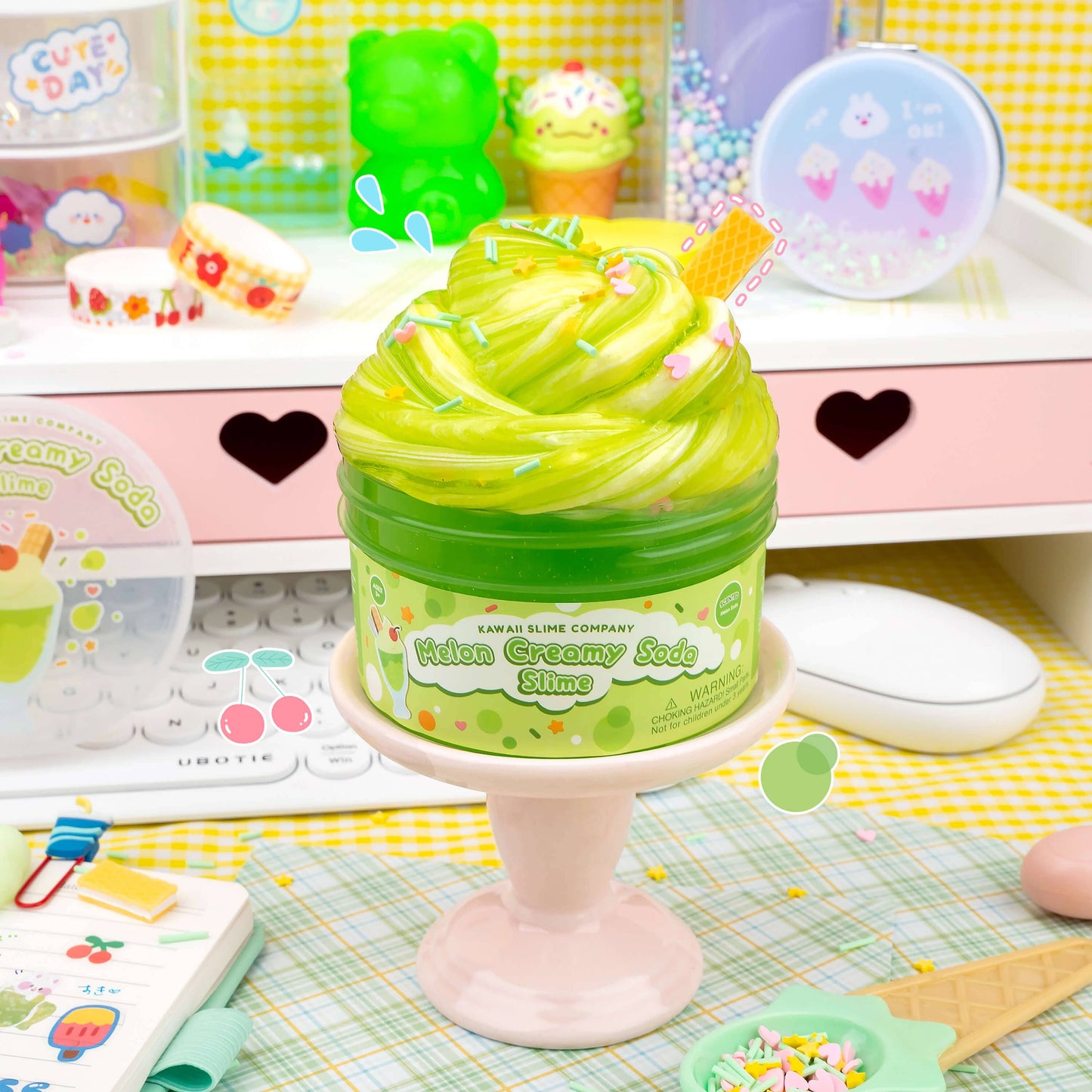 Melon Creamy Soda 2 Slimes in 1 (4pcs/case)