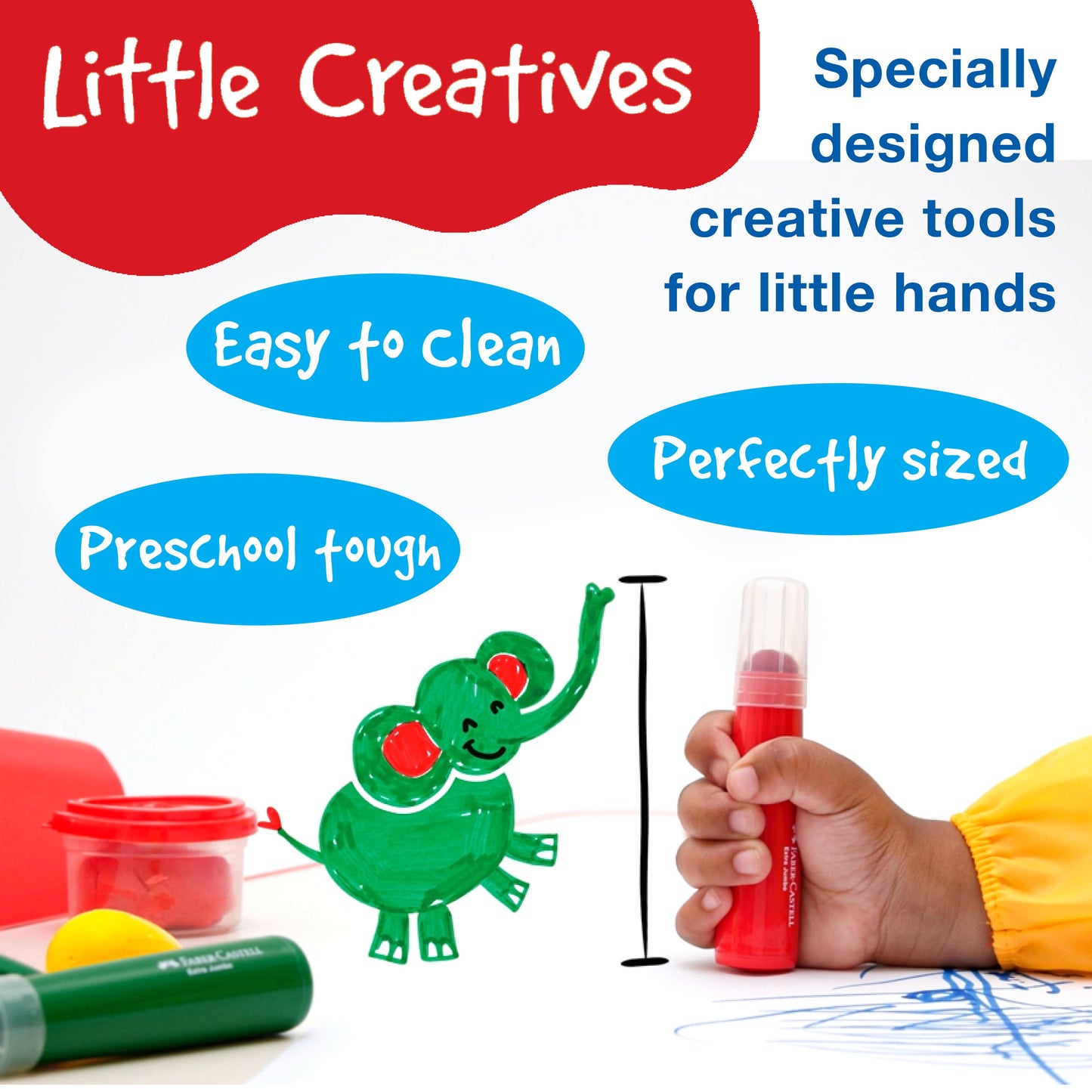 Little Creatives Easy Grasp Bulb Crayons Set of 4