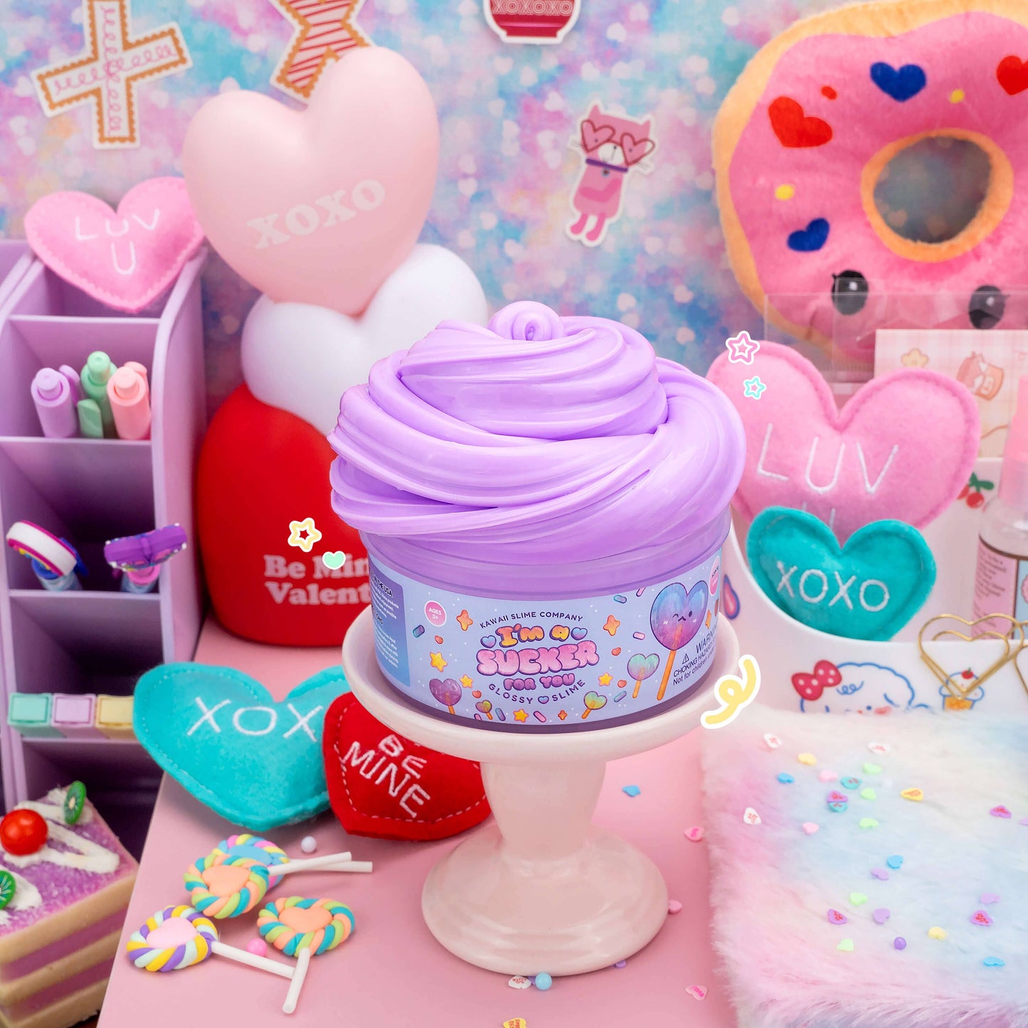 I'm A Sucker For You Glossy Signature Dome™ Slime (4pc/case)