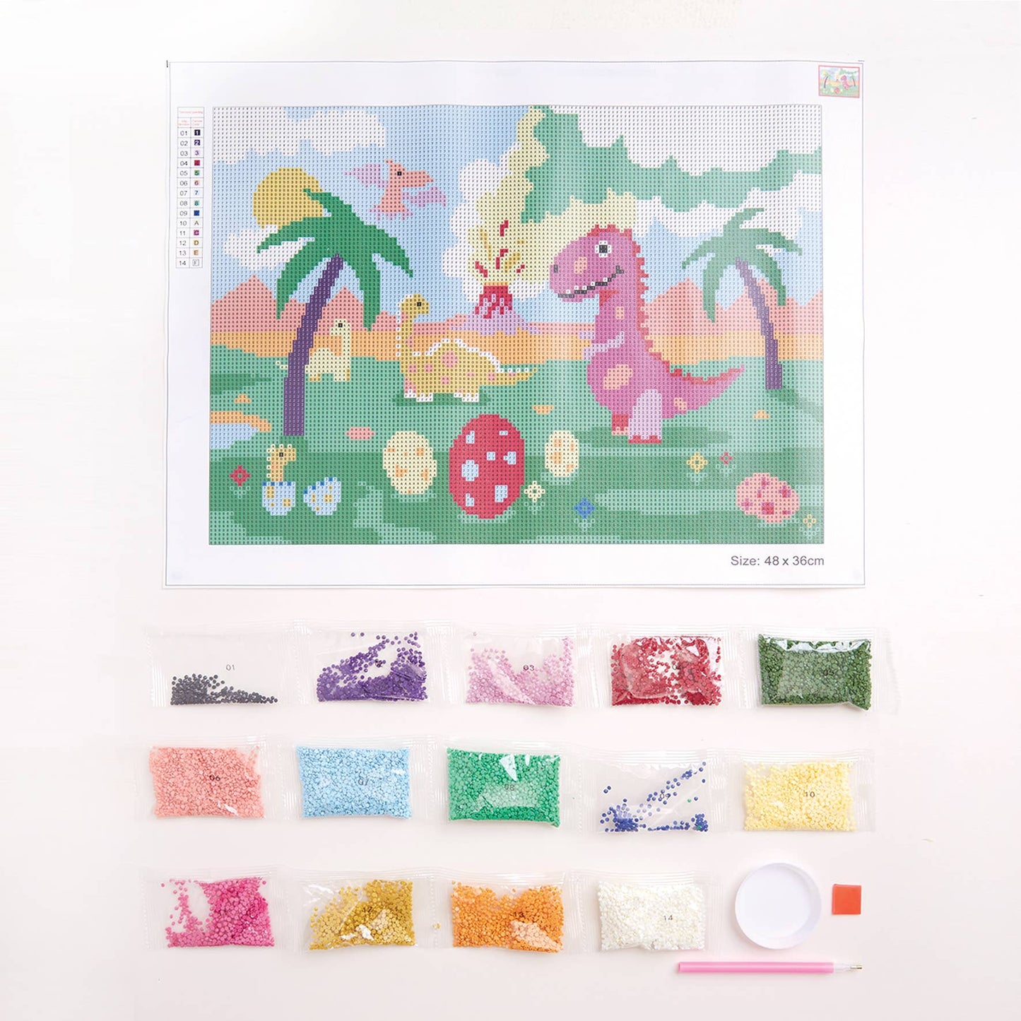 Simply Make Diamond Art Kit - Dinosaurs