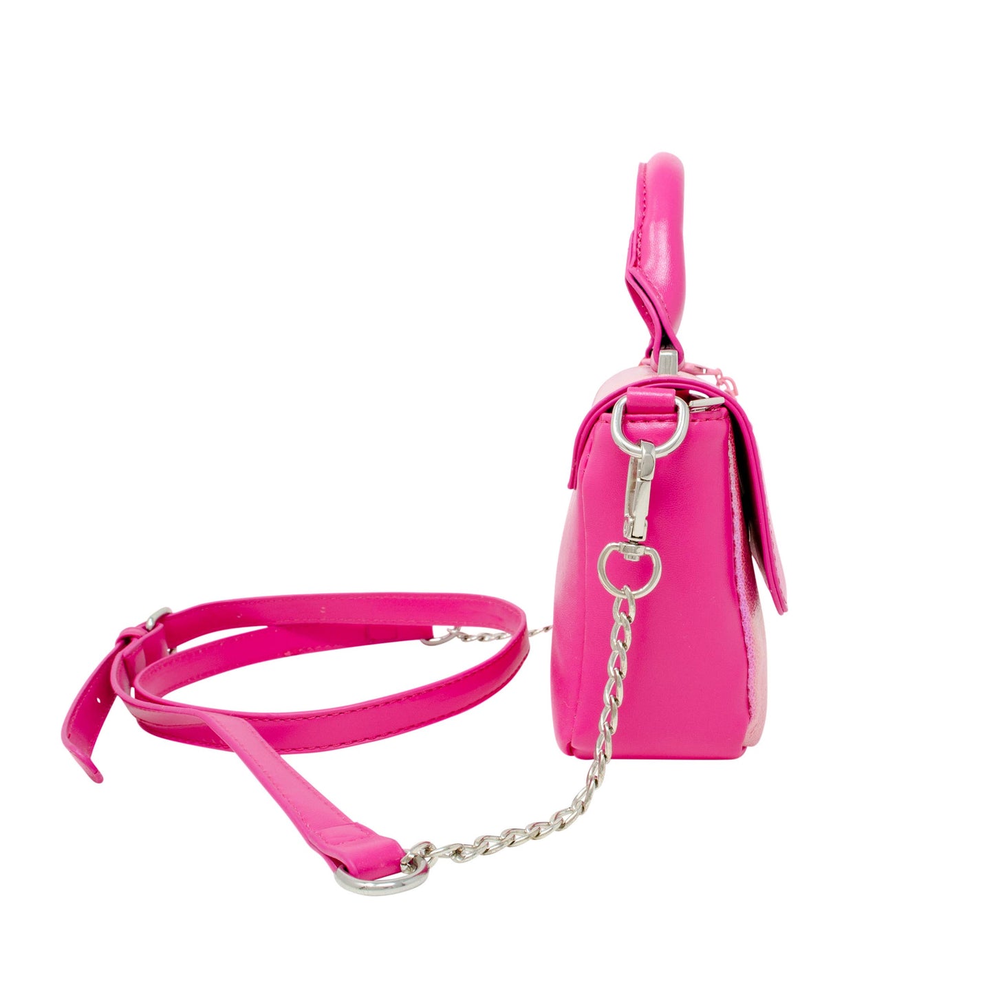 Shiny Baguette Heart Handbag