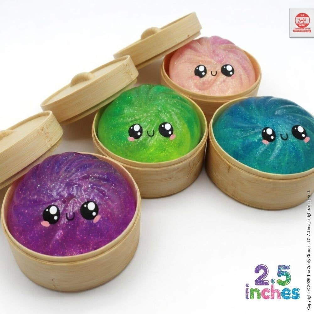 Mystery Glitter Dumpling Mini Squishies - 24 pc PDQ (2.5")