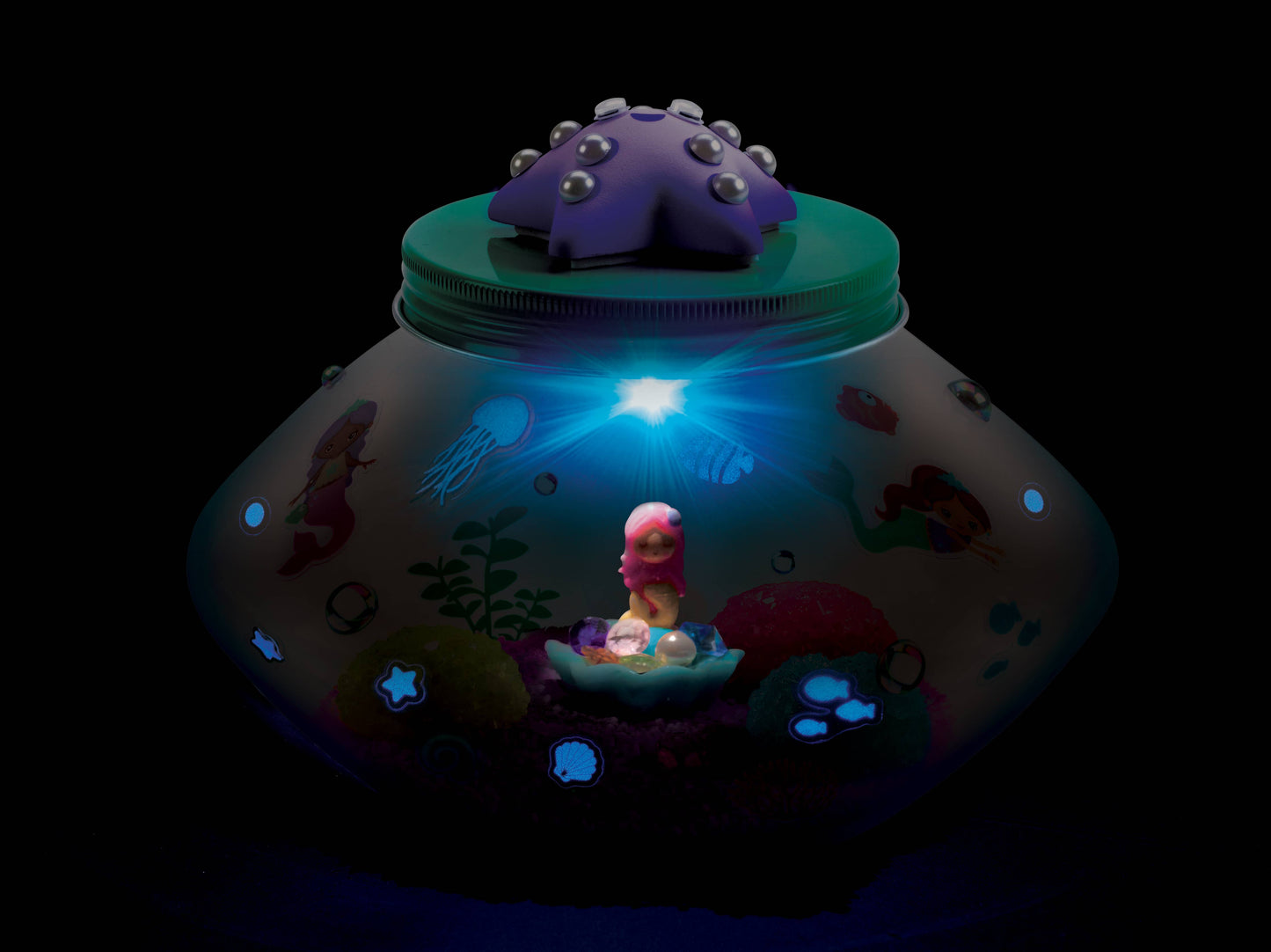 Grow Your Own Crystal Mermaid Terrarium DIY Kit for Kids