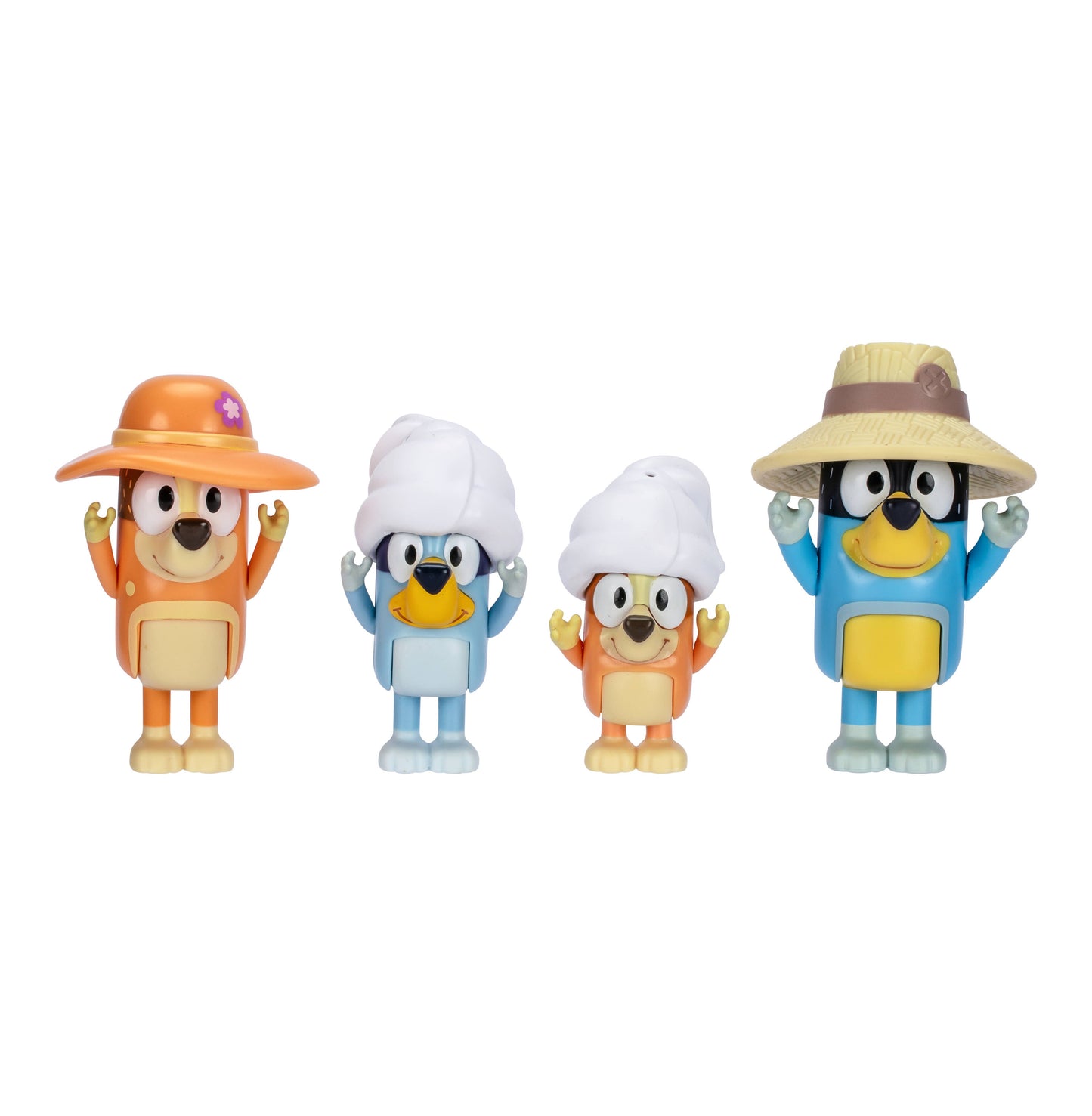 Moose Toys Bluey 4 Pack Figurine Set