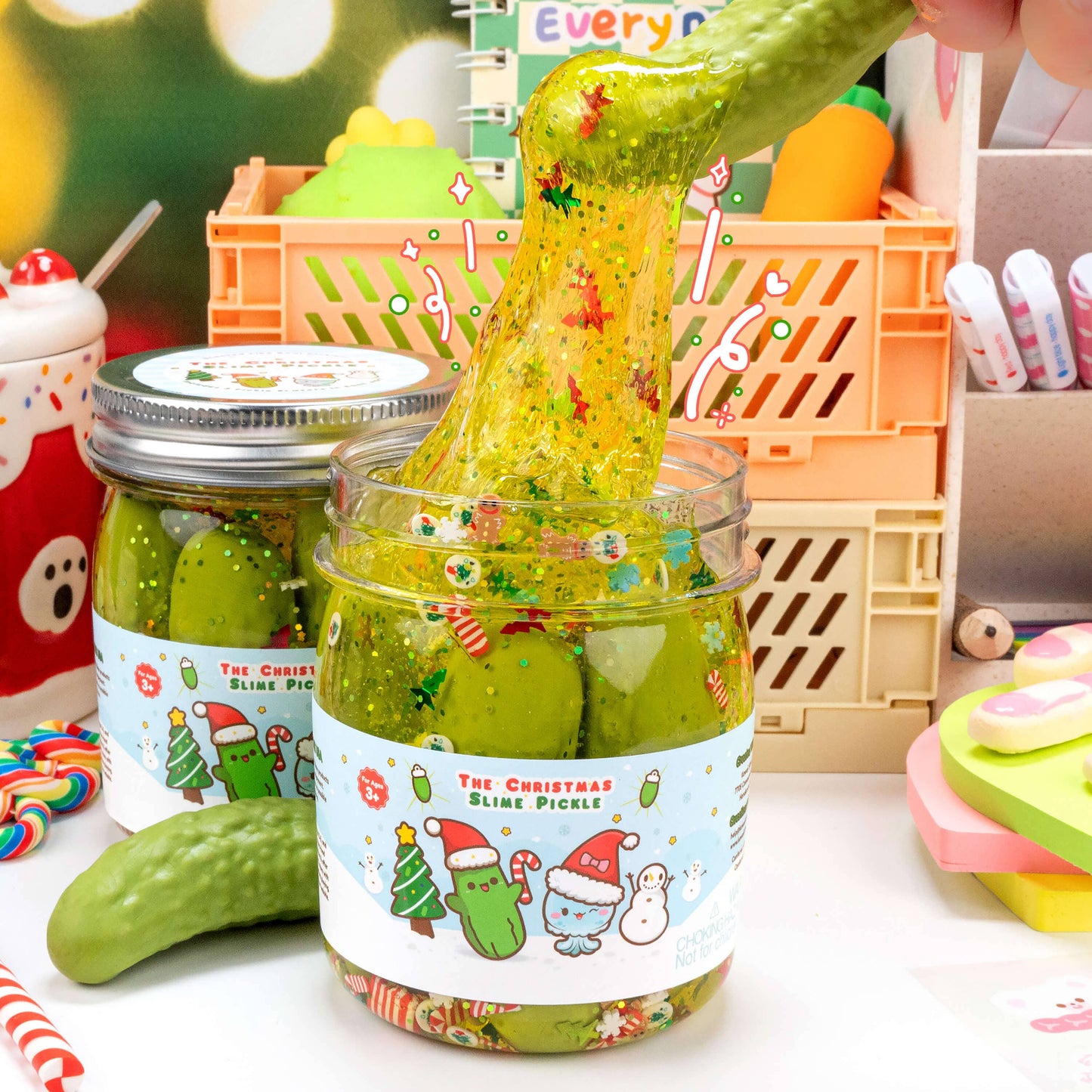 The Christmas Pickle Clear Slime (5pcs/case)