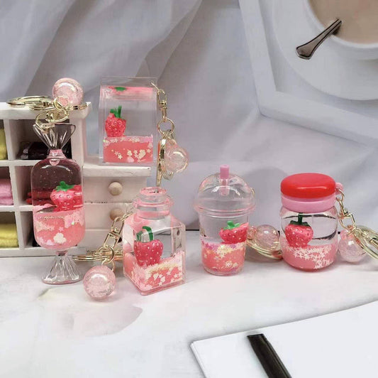Strawberry Floaty Key Charms
