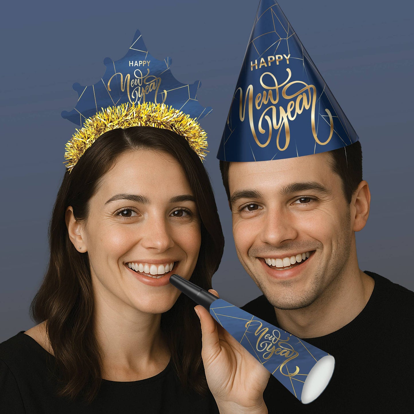 Midnight Blue and Gold New Year Assorted Kit for 10