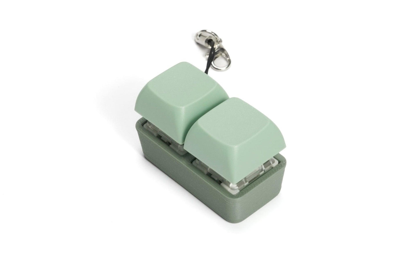 2 Key Mechanical Keyboard Fidget Keychain - Two-Tone Series