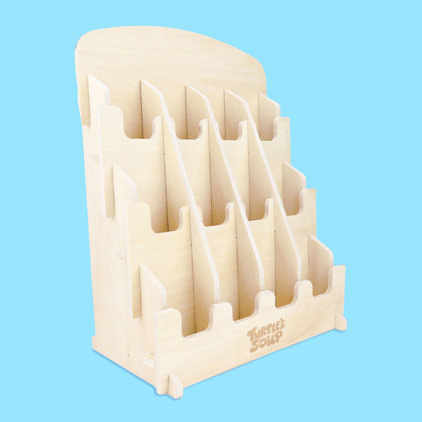 12 Pocket Bookmark and Small Goods Wooden Retail Display