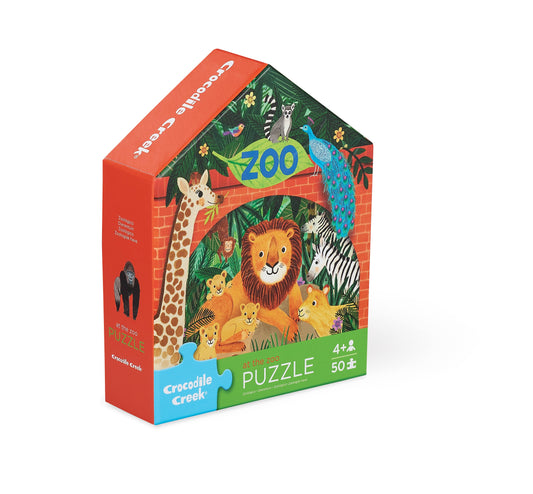 50-Piece Flat House Puzzle - Zoo