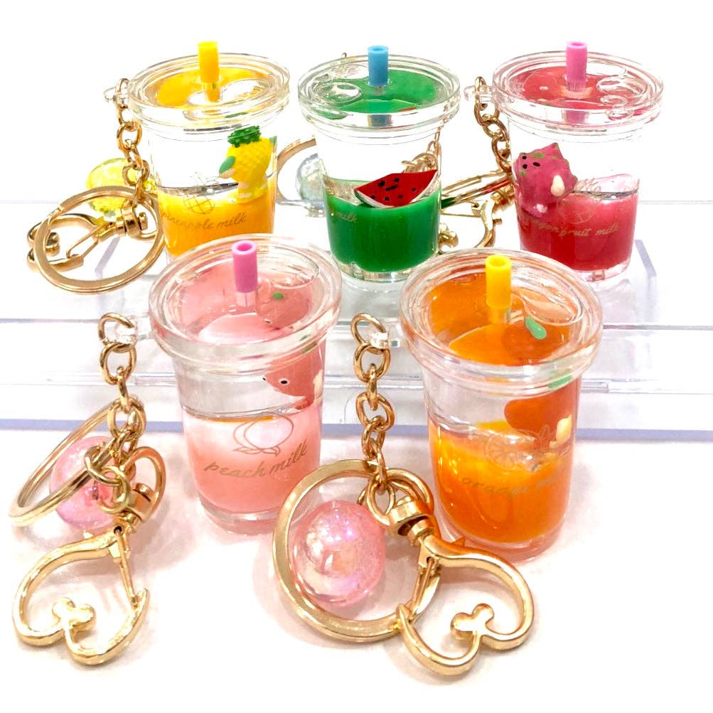 12048 Icy Fruit Boba Tea Key Ring
