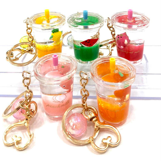 12048 Icy Fruit Boba Tea Key Ring