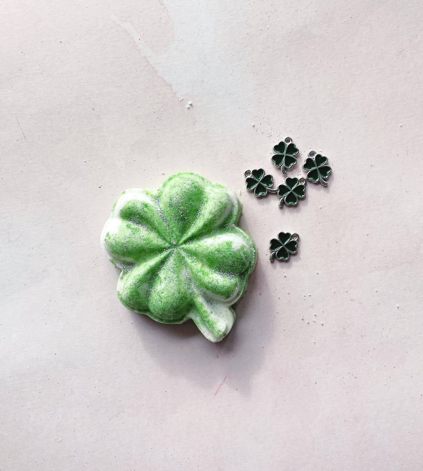 Shamrock - Four Leaf Clover Bath Bomb - Surprise Inside!
