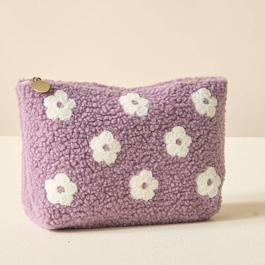 Teddy Pouch - Flower Purple