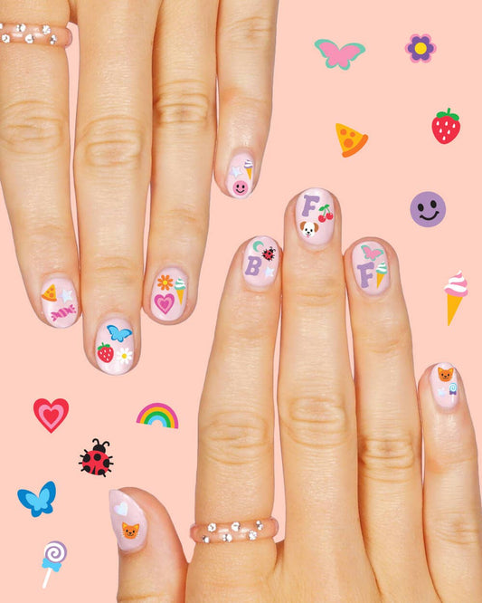 Girl Kids Nail Stickers, Bday Favors, Activity, Accessory