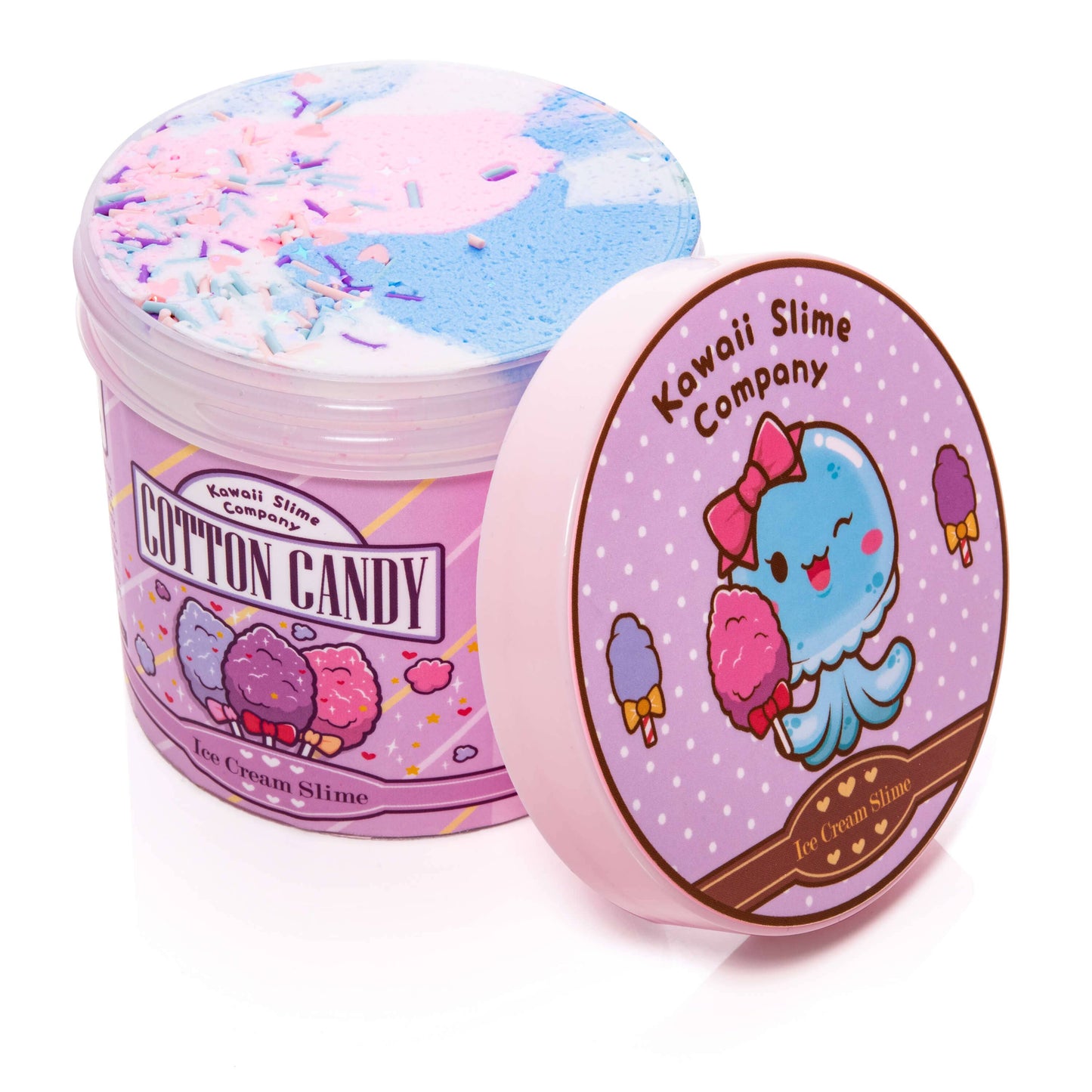 Cotton Candy Scented Ice Cream Pint Slime (4pcs/case)