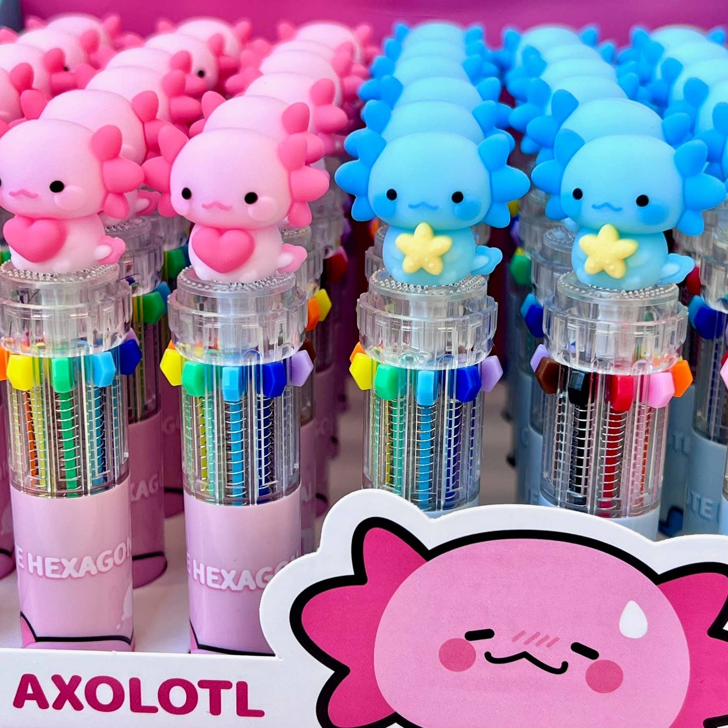 23035 Axolotl 10-Color Retractable Ball Pen-36