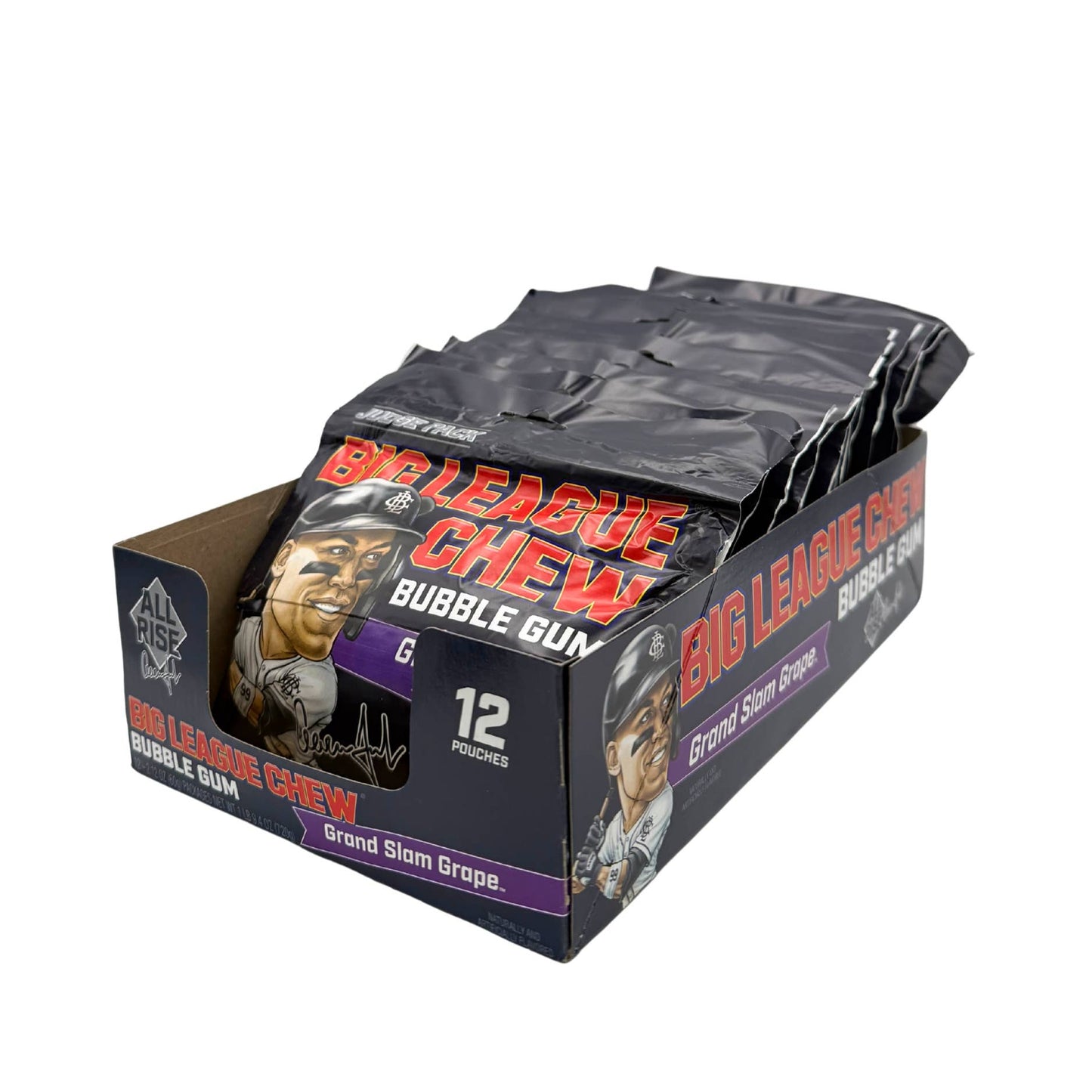 Big League Chew Grand Slam Grape/Aaron Judge, 12ct Pouch