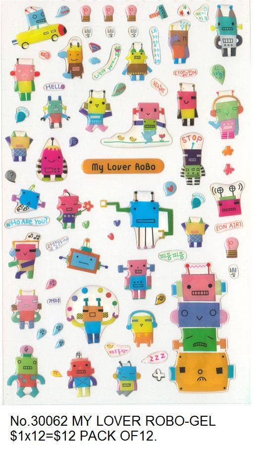My Lover Robo Gel Sticker