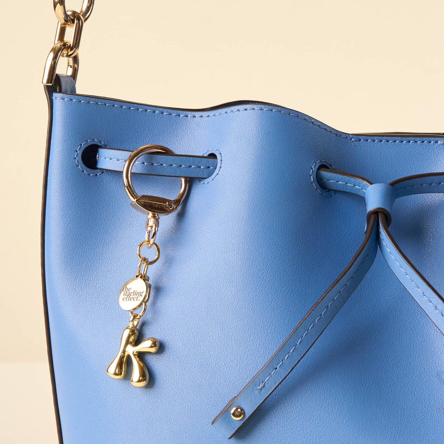 Bubble Letter Keychain Bag Charm-K