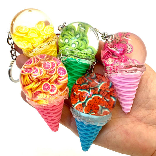 Fruit Ice Cream Floaty Key Charm