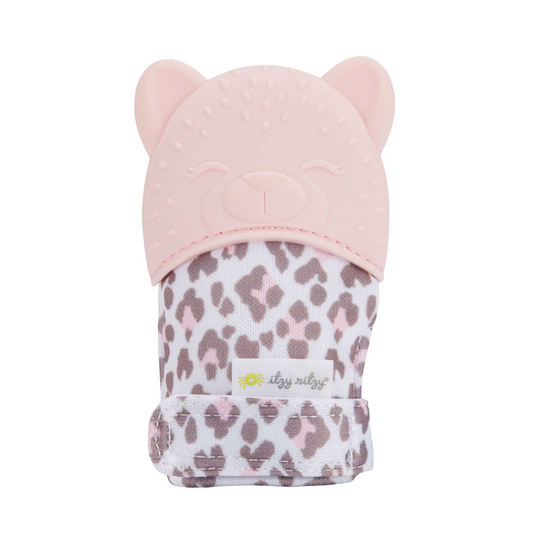 Itzy Mitt™ Silicone Teething Mitts: Lilac Dino