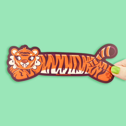 Long Tiger Long Vinyl Sticker