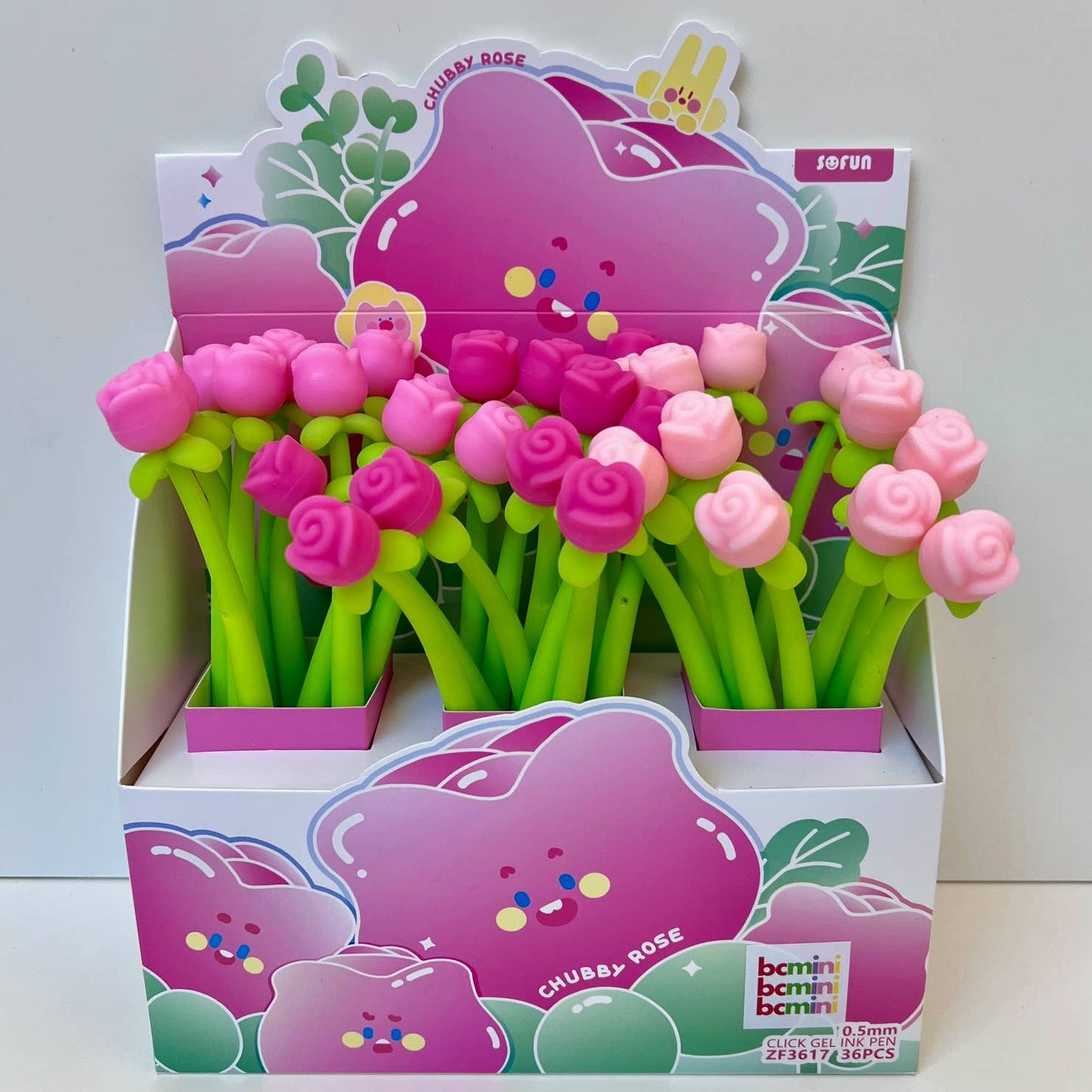 22679 ROSE WIGGLE GEL PEN-36