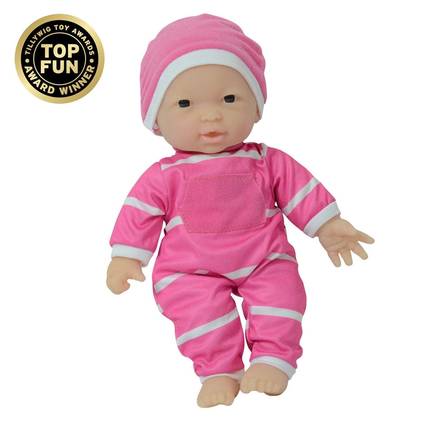 The New York Doll Collection 11" Doll Striped W/ Pacifier