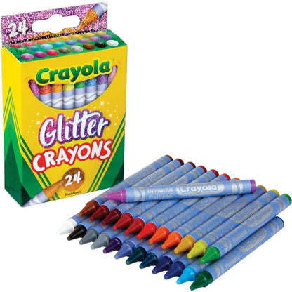 24 Count Crayola Glitter Crayons