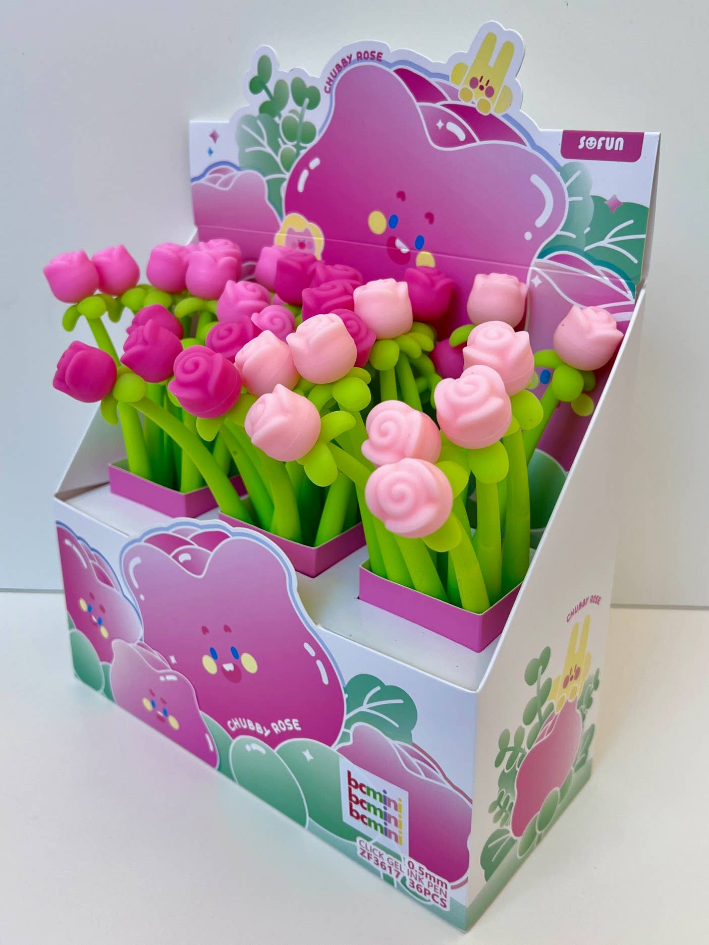 22679 ROSE WIGGLE GEL PEN-36