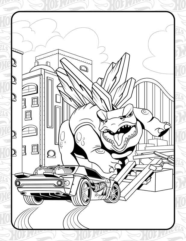 Hot Wheels: Giant Coloring Book by Mattel