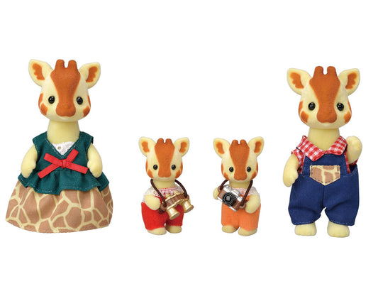 Calico Critters Highbranch Giraffe Family, 4 Doll Figures