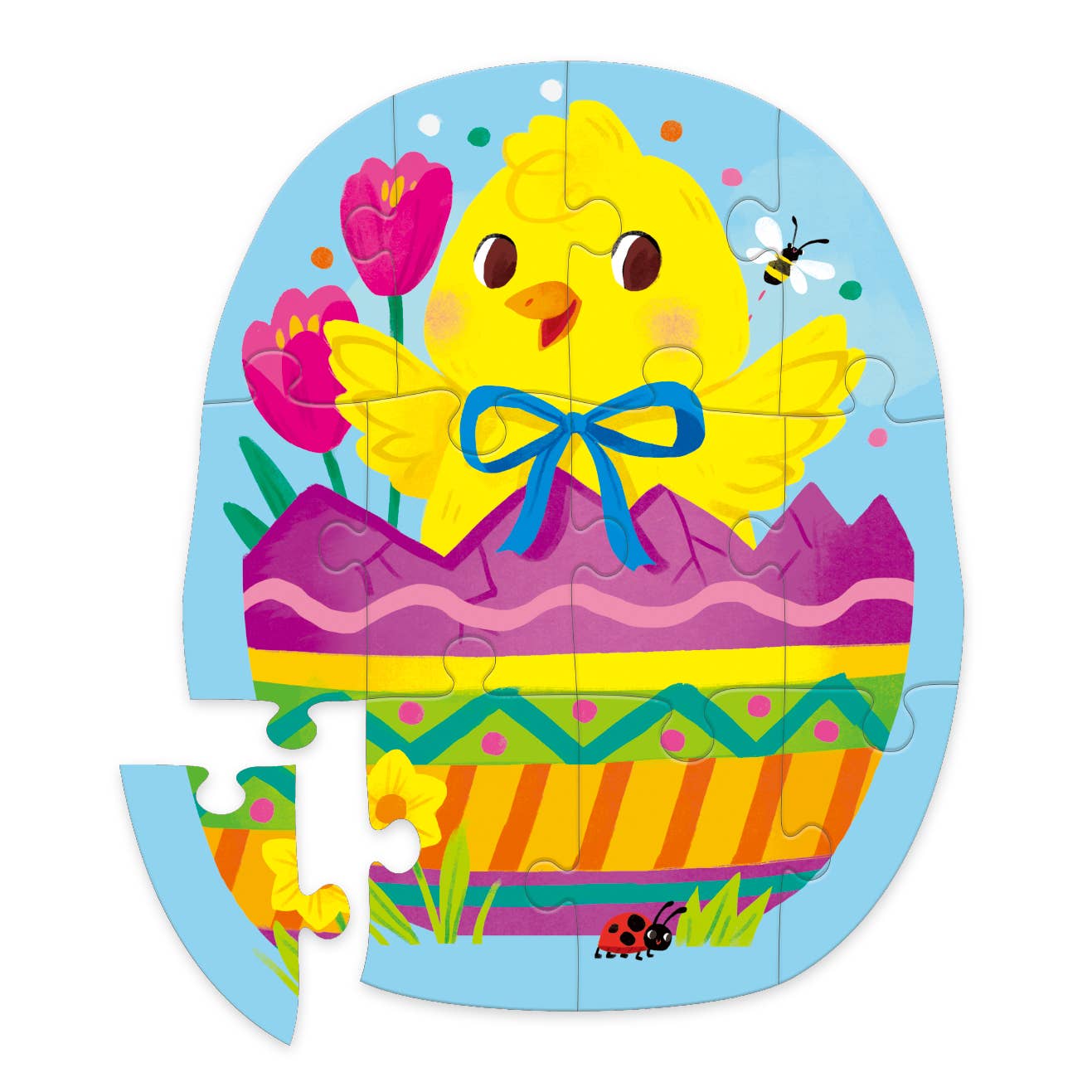 12-Piece Shaped Box Puzzle - Easter Egg