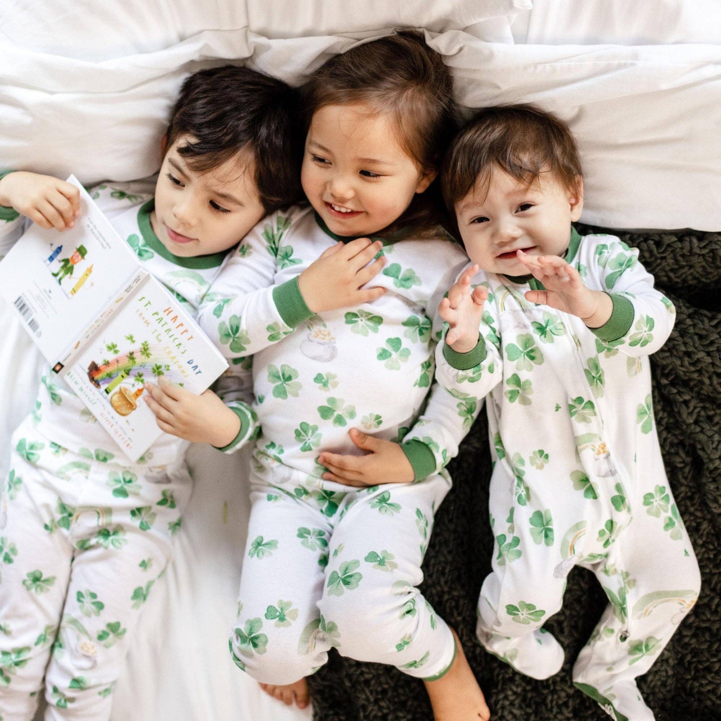 Happy Go Lucky Organic Cotton Two-Piece Pajamas