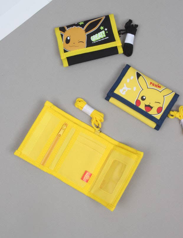 Pokémon Pikachu Velcro Neck Wallet –  Tri-Fold ID Wallet