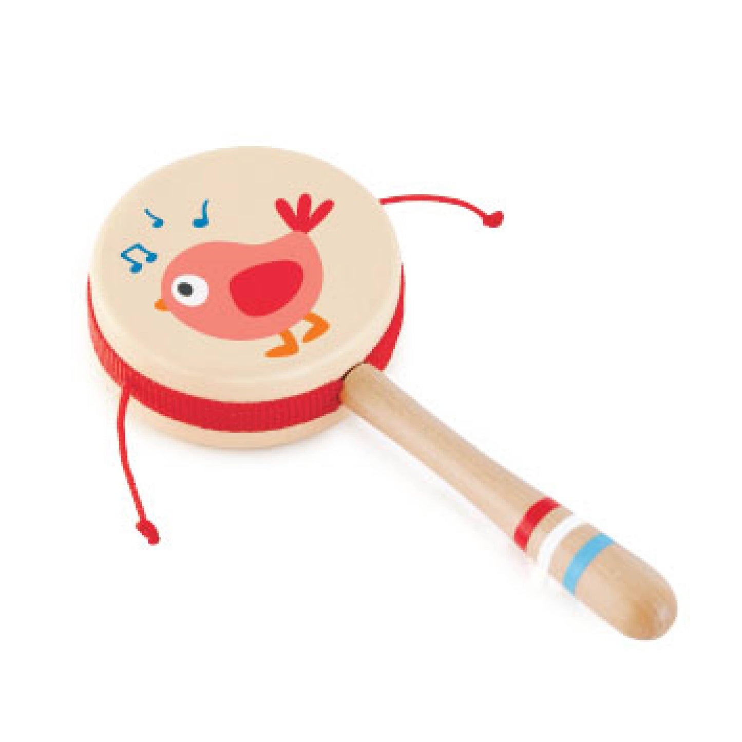 Twittering Bird Drum-Shaped Rattle
