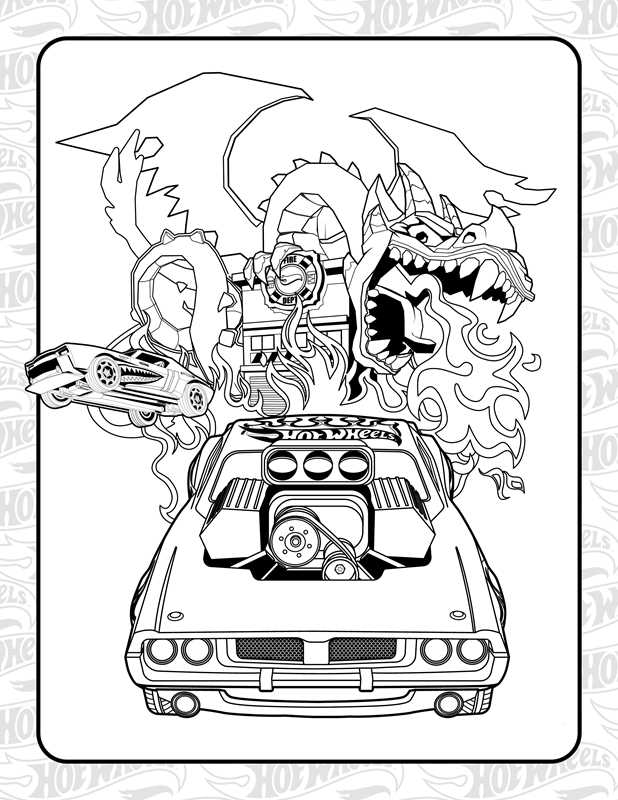 Hot Wheels: Giant Coloring Book by Mattel