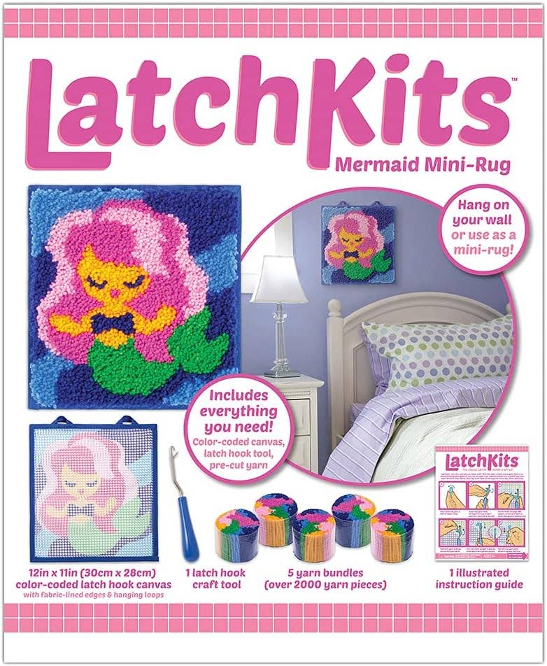 Latchkits Craft Kits - Mermaid - Kids Arts and Crafts