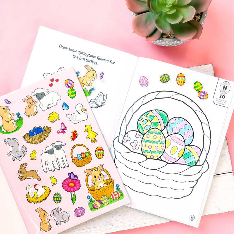 Every Bunny Loves Easter Coloring & Activity Book with 4 Crayons and 50+ Stickers by Editors of Silver Dolphin Books
