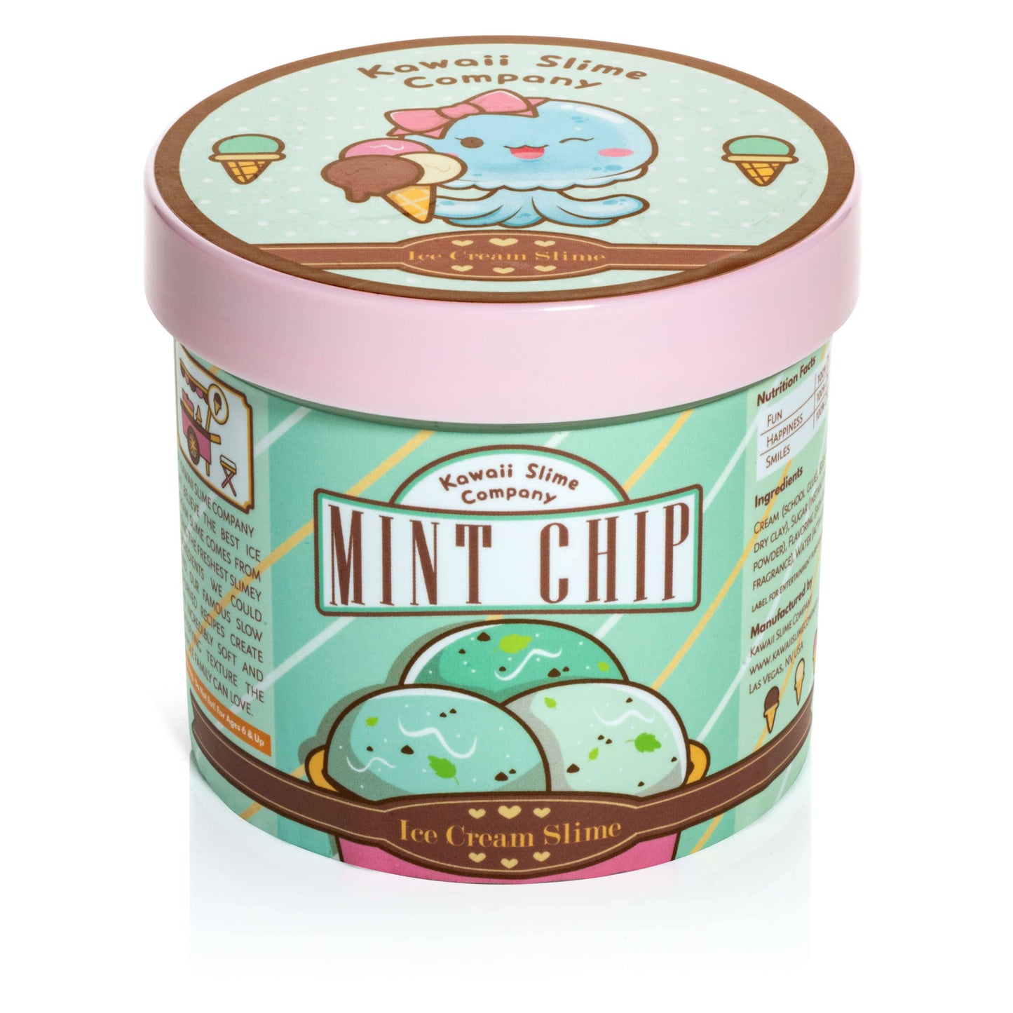 Mint Chip Scented Ice Cream Pint Slime