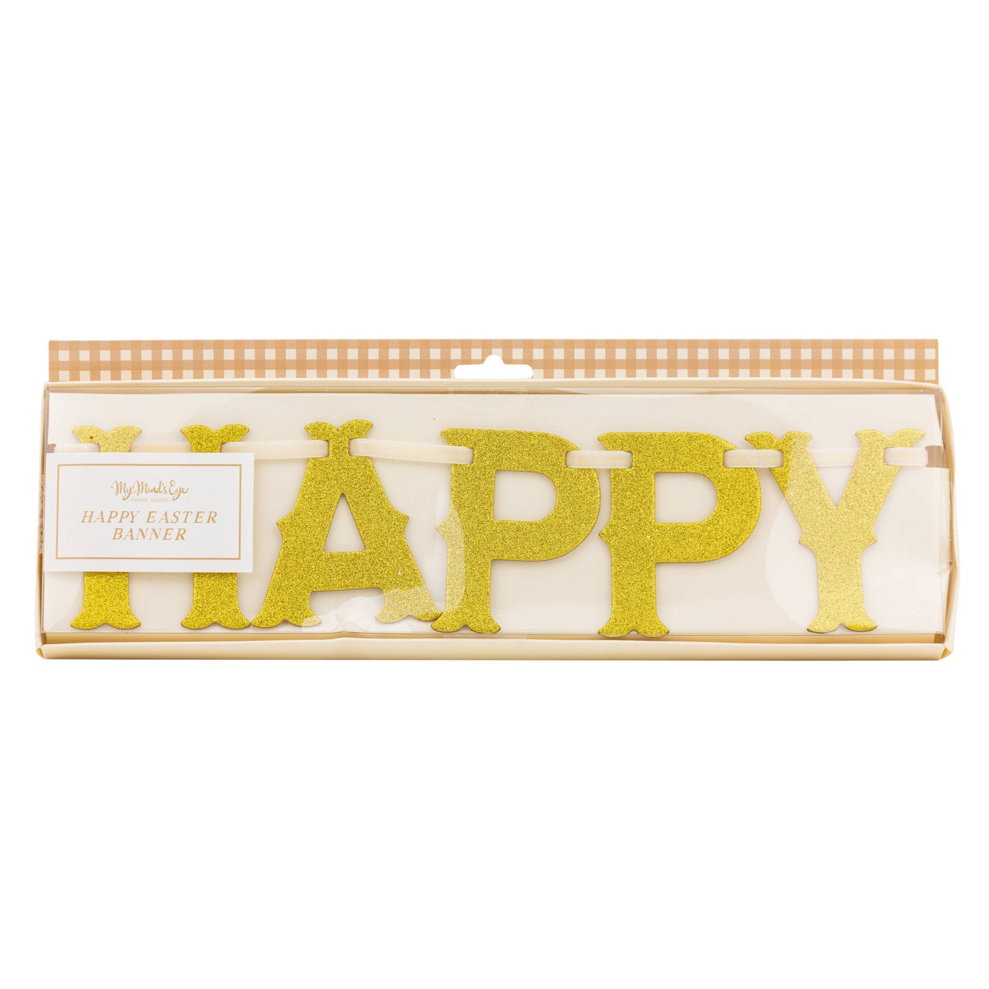 Glittered Happy Easter Banner
