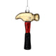 Hammer, Retro Glass Tool Ornament Stocking Stuffer Gift