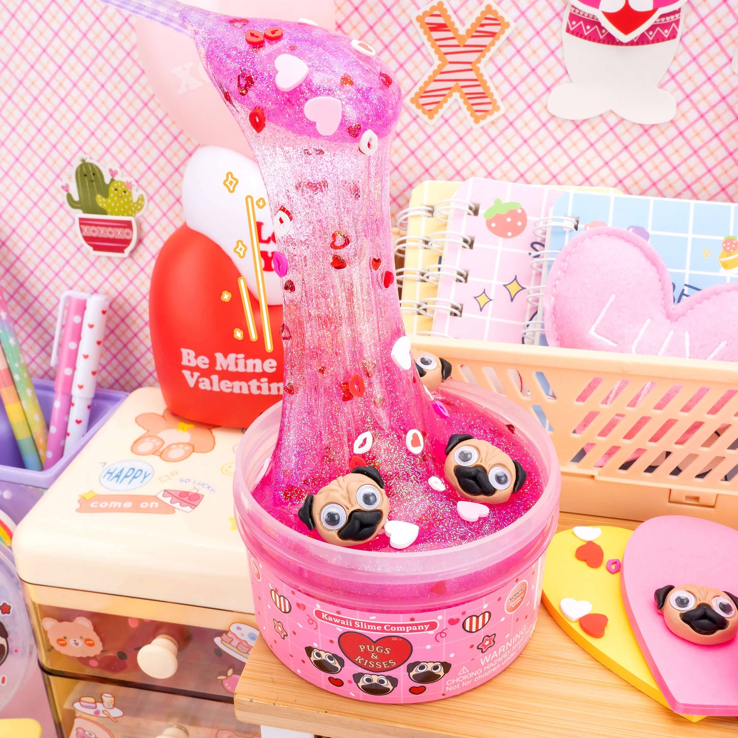 Pugs & Kisses Clear Signature Dome™ Slime (4pcs/case)