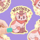 Meowdy Western Cowboy Cat Vinyl Sticker