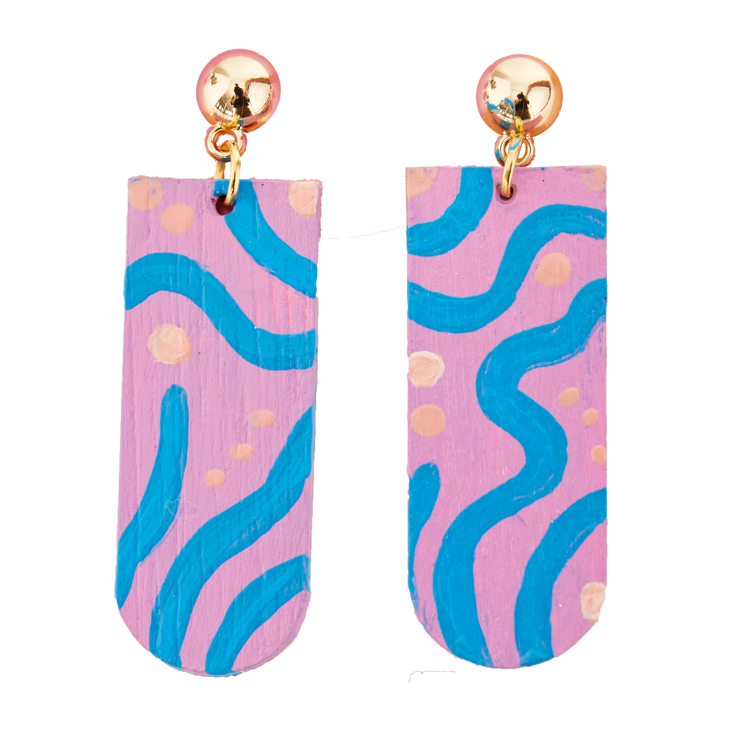 Painted Wood Earrings - Adult Craft Kit Makes 3 Pairs