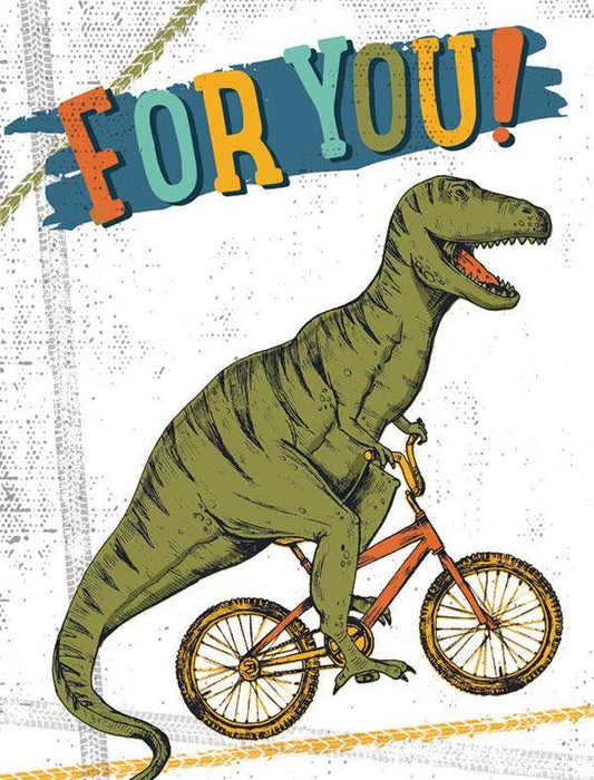Dinosaur on Bike Gift Enclosure